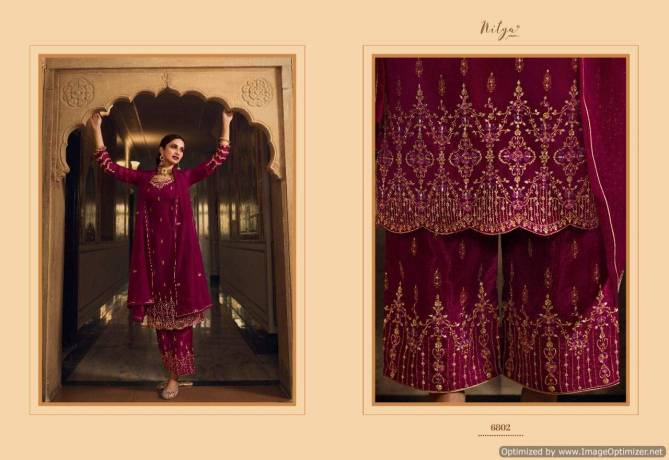 Lt Nitya 168 Georgette Heavy Embroidery Festive Wear Designer Salwar Kameez Collection